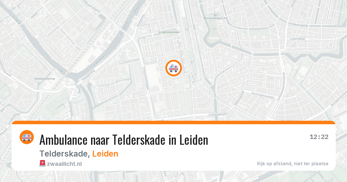 Ambulance naar Telderskade in Leiden — 7 mei 2026