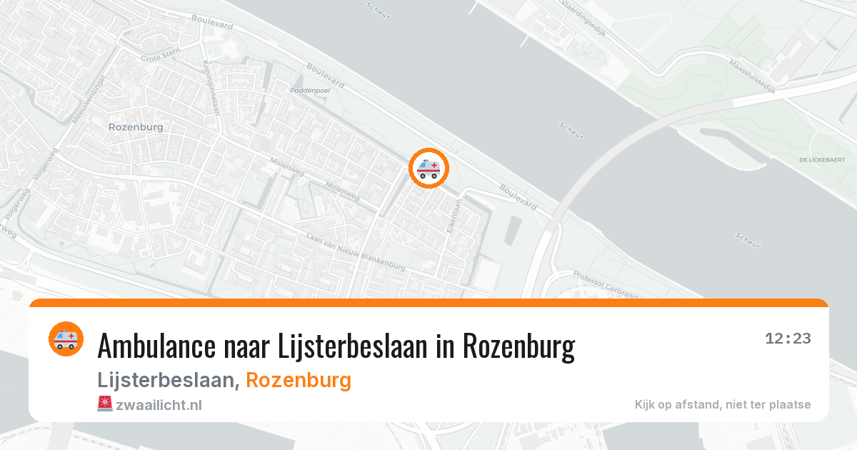 Ambulance naar Lijsterbeslaan in Rozenburg — 30 jul 2026
