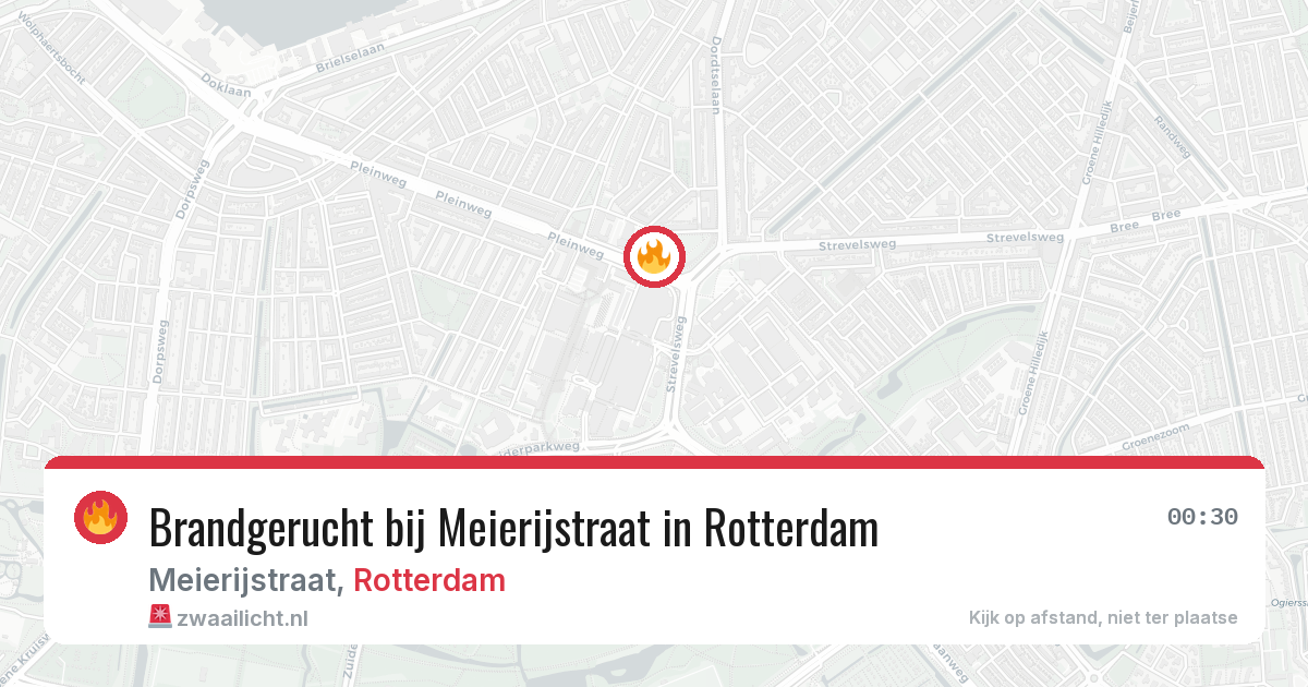 Brandgerucht bij Meierijstraat in Rotterdam — 23 mei 2026