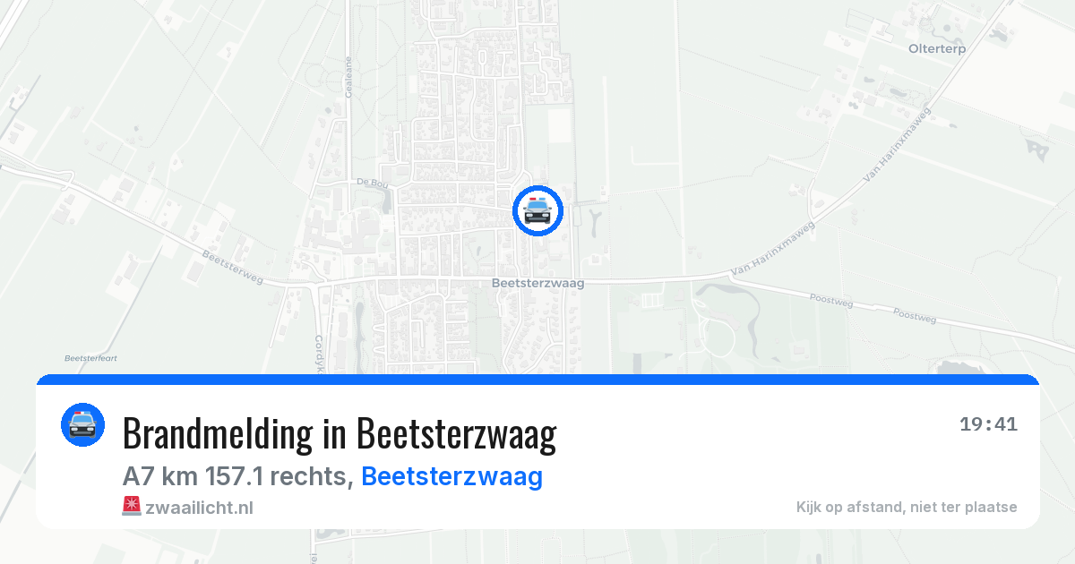 Brandmelding in Beetsterzwaag — 25 jun 2026
