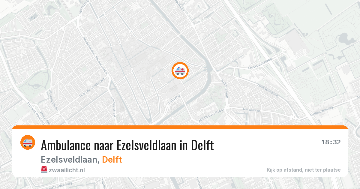 Ambulance naar Ezelsveldlaan in Delft — 5 jun 2026