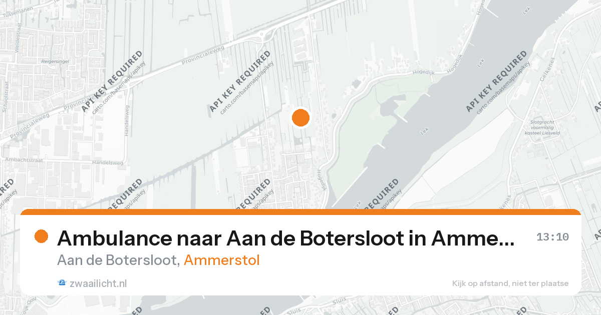 Ambulance naar Aan de Botersloot in Ammerstol — 26 aug 2026