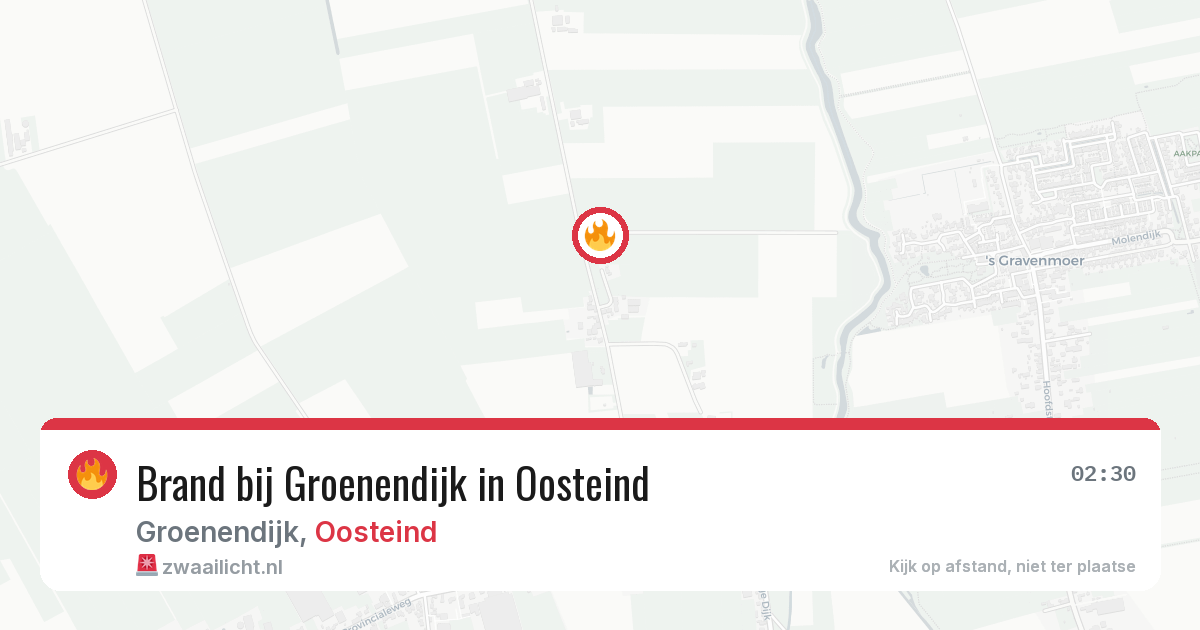 Brand bij Groenendijk in Oosteind — 29 jun 2026