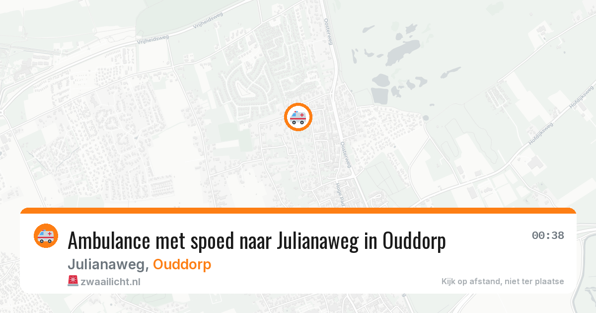 Ambulance met spoed naar Julianaweg in Ouddorp — 24 jul 2026