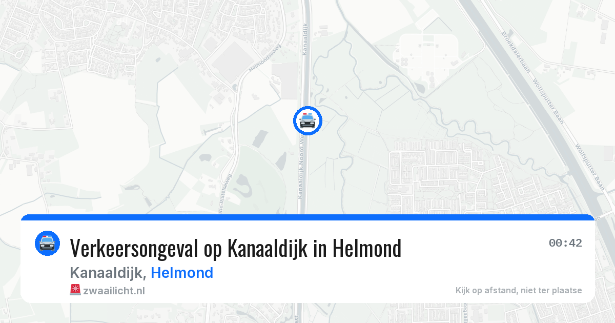 Verkeersongeval op Kanaaldijk in Helmond — 16 jan 2026