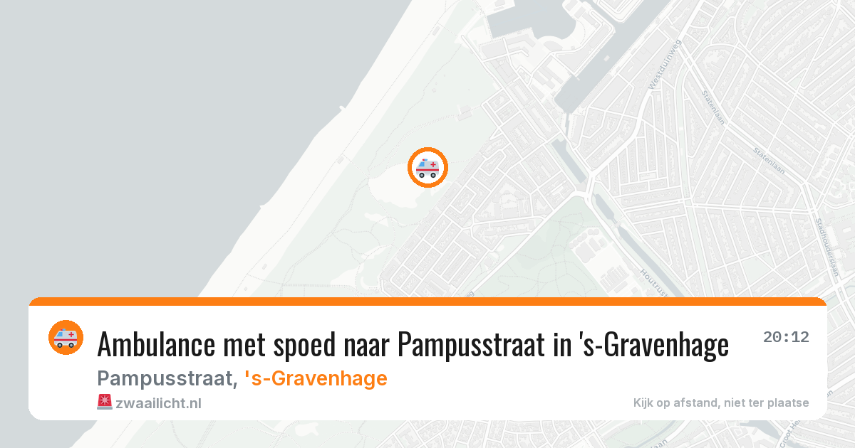 Ambulance met spoed naar Pampusstraat in 's-Gravenhage — 23 jun 2026