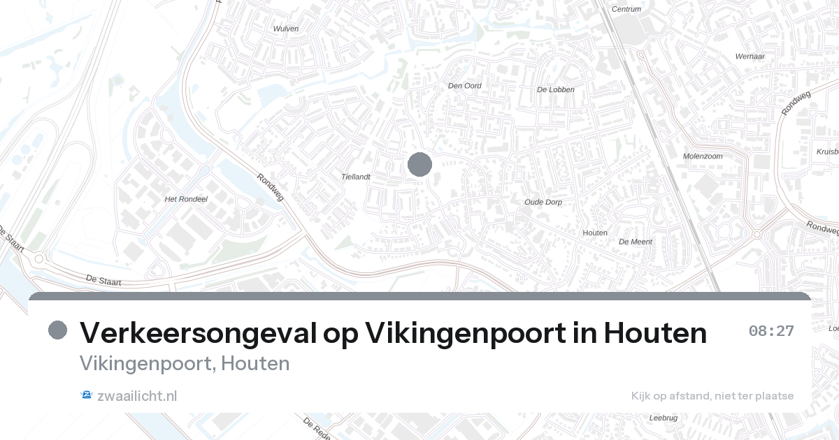 Verkeersongeval op Vikingenpoort in Houten — 26 feb 2026