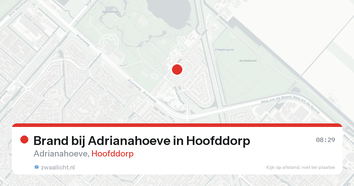 Brand bij Adrianahoeve in Hoofddorp — 6 jun 2026