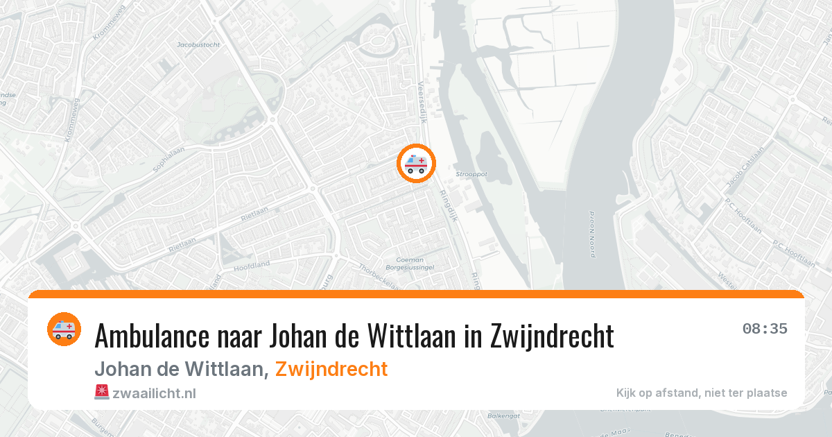 Ambulance naar Johan de Wittlaan in Zwijndrecht — 3 apr 2026