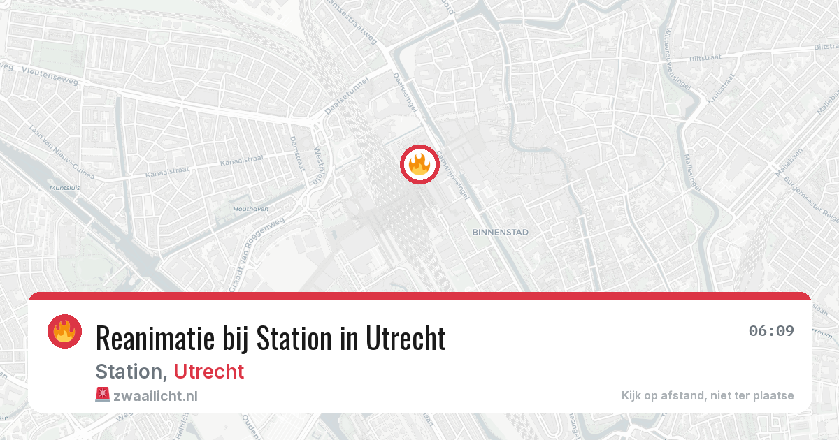 Reanimatie bij Station in Utrecht — 12 mrt 2026