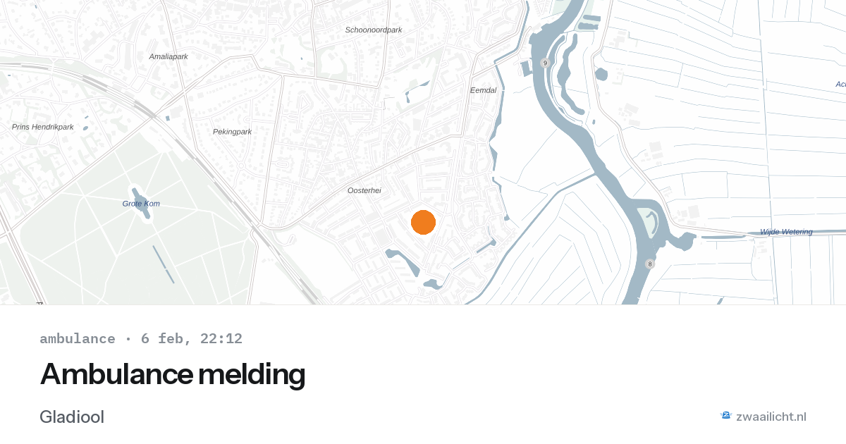 Ambulance melding — 6 feb 2026