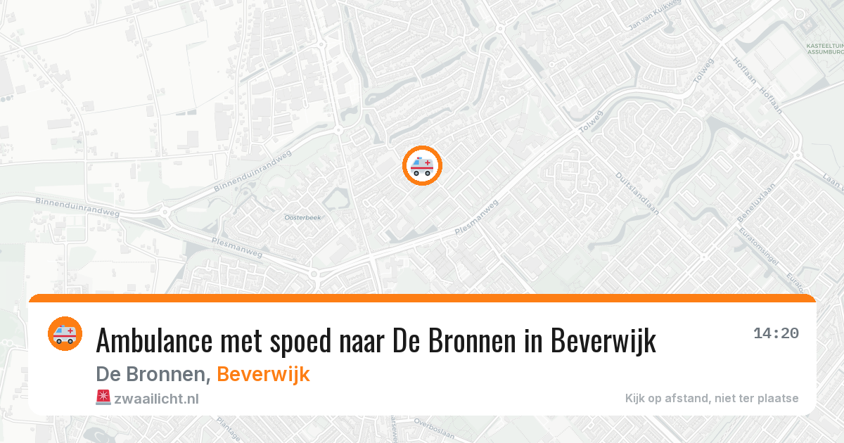 Ambulance met spoed naar De Bronnen in Beverwijk — 21 jan 2026