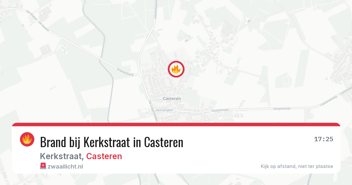 Brand bij Kerkstraat in Casteren — 23 jun 2026