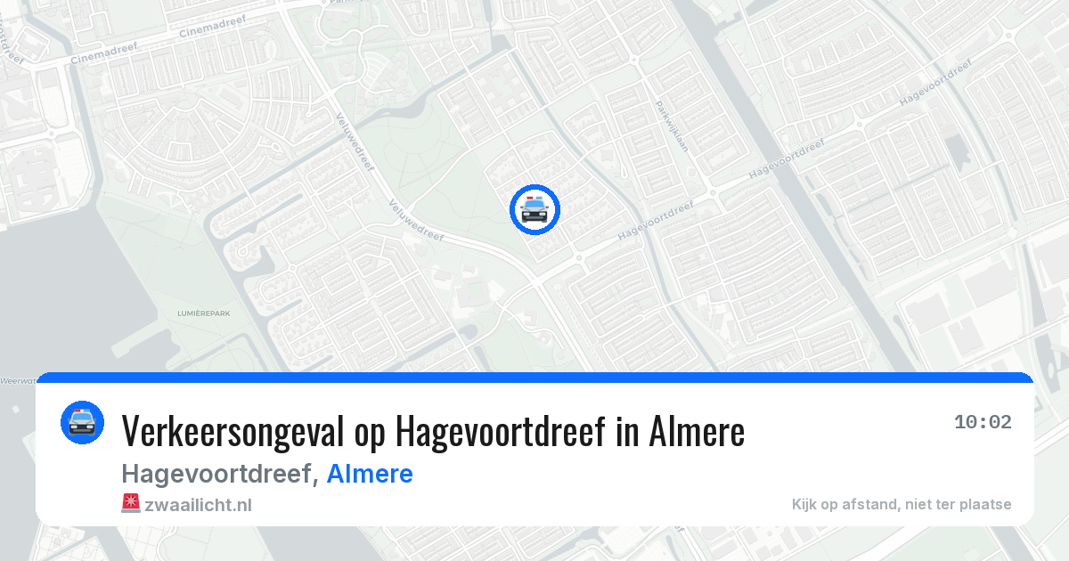 Verkeersongeval op Hagevoortdreef in Almere — 24 jun 2026