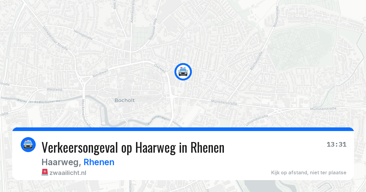 Verkeersongeval op Haarweg in Rhenen — 17 jan 2026