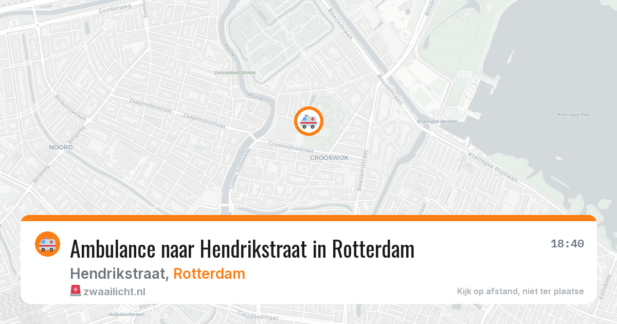 Ambulance naar Hendrikstraat in Rotterdam — 5 aug 2026