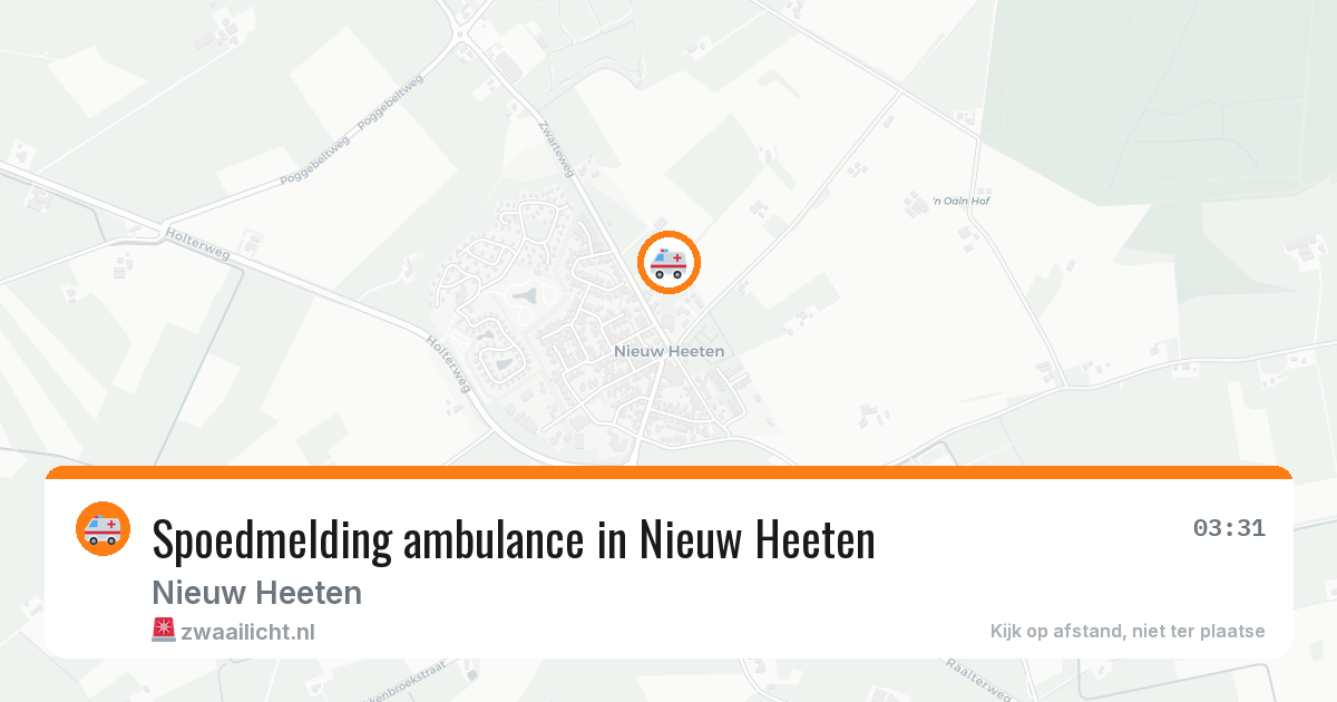 Spoedmelding ambulance in Nieuw Heeten — 15 feb 2026