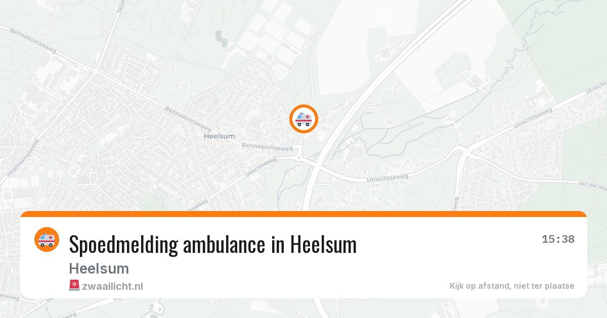 Spoedmelding ambulance in Heelsum — 12 aug 2026