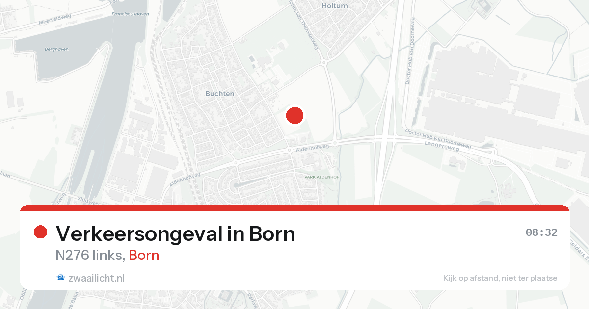 Verkeersongeval in Born — 14 aug 2026