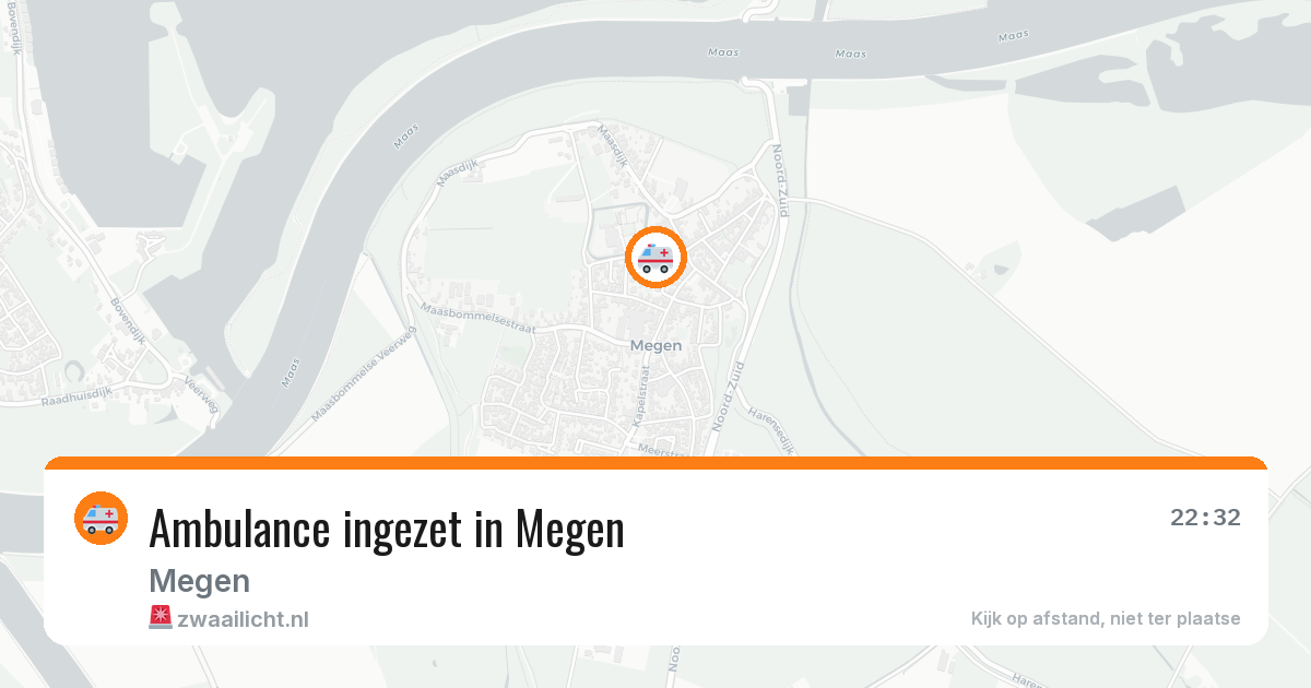 Ambulance ingezet in Megen — 31 jul 2026