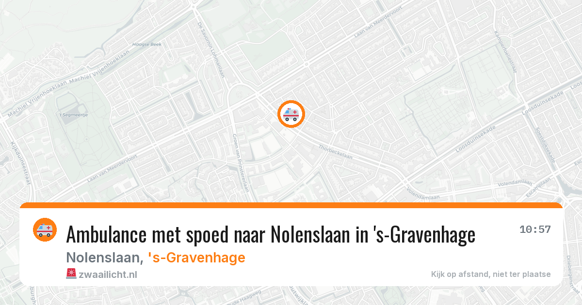 Ambulance met spoed naar Nolenslaan in 's-Gravenhage — 1 apr 2026