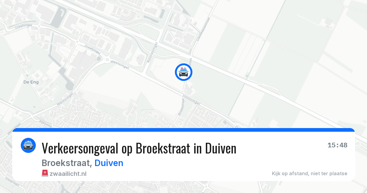Verkeersongeval op Broekstraat in Duiven — 1 mei 2026