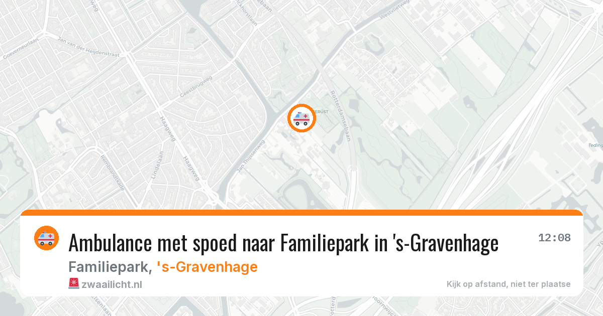 Ambulance met spoed naar Familiepark in 's-Gravenhage — 11 jul 2026