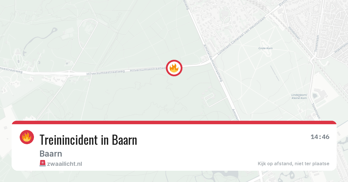 Treinincident in Baarn — 8 aug 2026