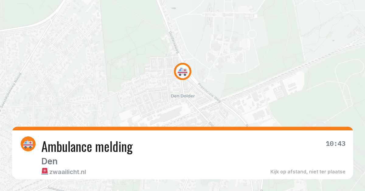 Ambulance melding — 14 apr 2026
