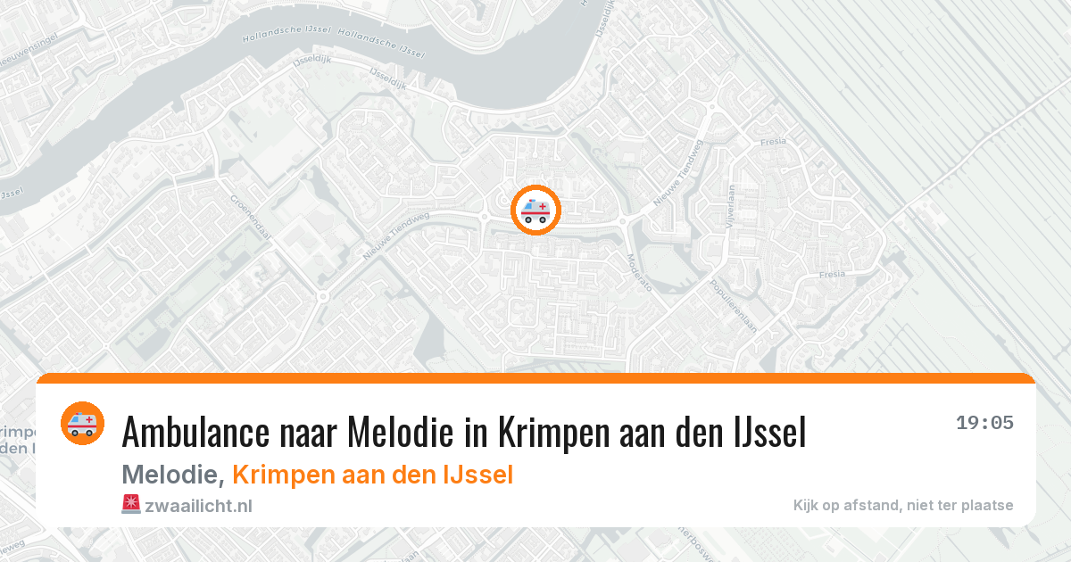 Ambulance naar Melodie in Krimpen aan den IJssel — 27 mei 2026