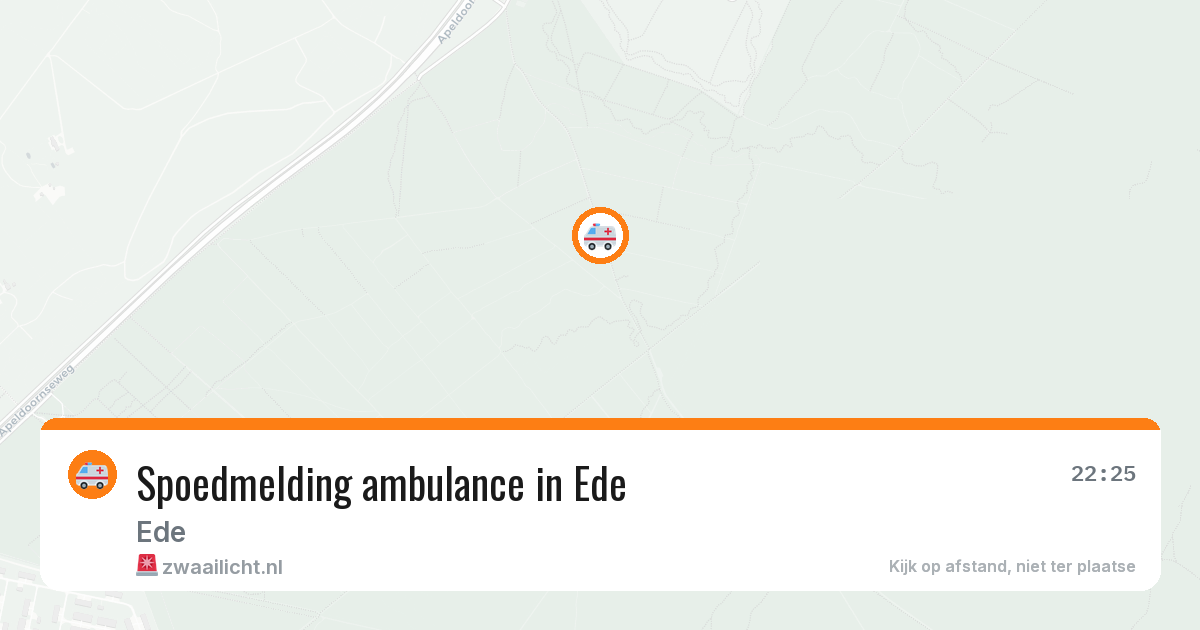 Spoedmelding ambulance in Ede — 11 aug 2026