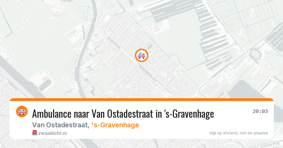 Ambulance naar Van Ostadestraat in 's-Gravenhage — 4 apr 2026