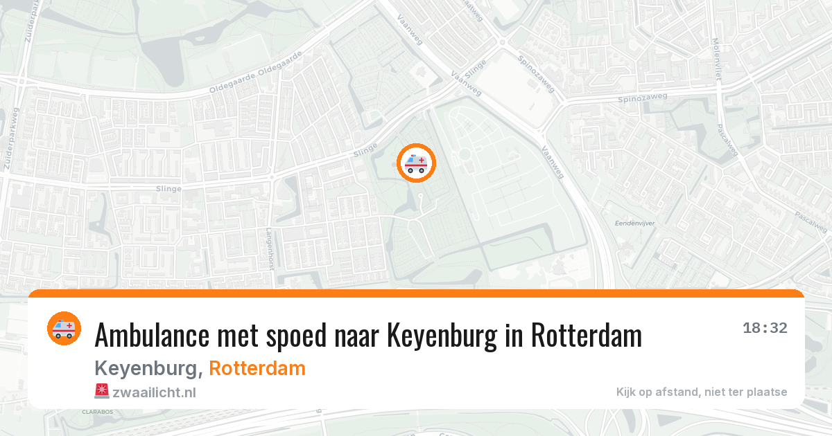 Ambulance met spoed naar Keyenburg in Rotterdam — 1 mrt 2026