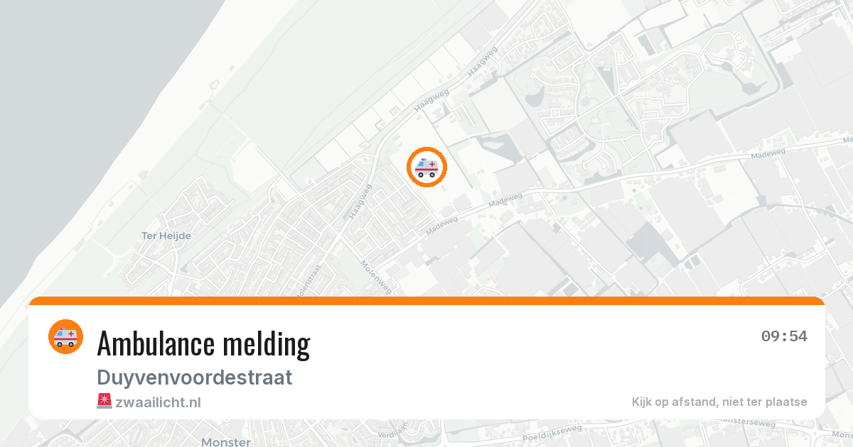 Ambulance melding — 24 mei 2026