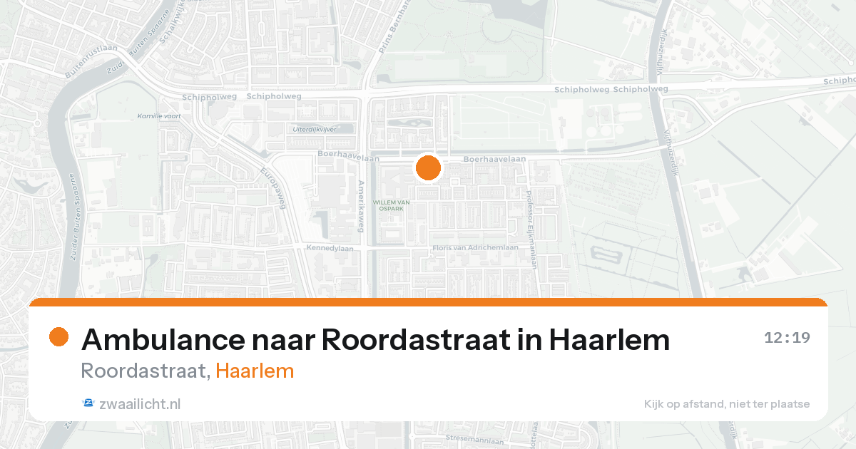Ambulance naar Roordastraat in Haarlem — 27 mei 2026