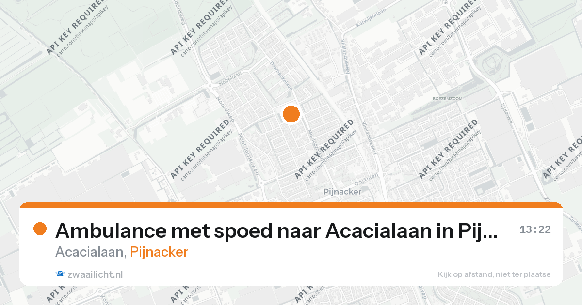Ambulance met spoed naar Acacialaan in Pijnacker — 26 aug 2026