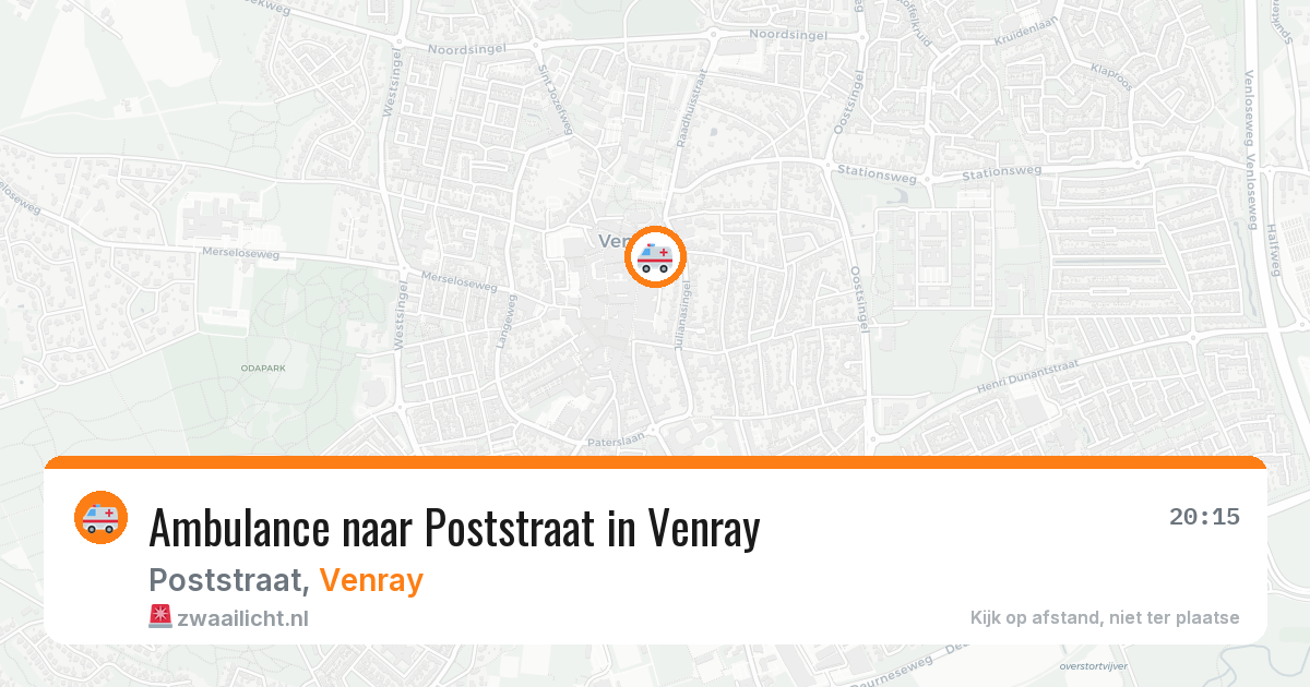 Ambulance naar Poststraat in Venray — 31 jul 2026