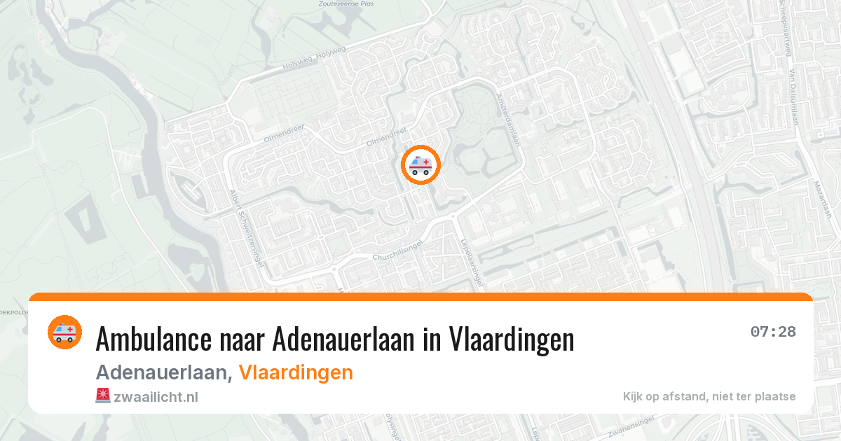 Ambulance naar Adenauerlaan in Vlaardingen — 31 mrt 2026