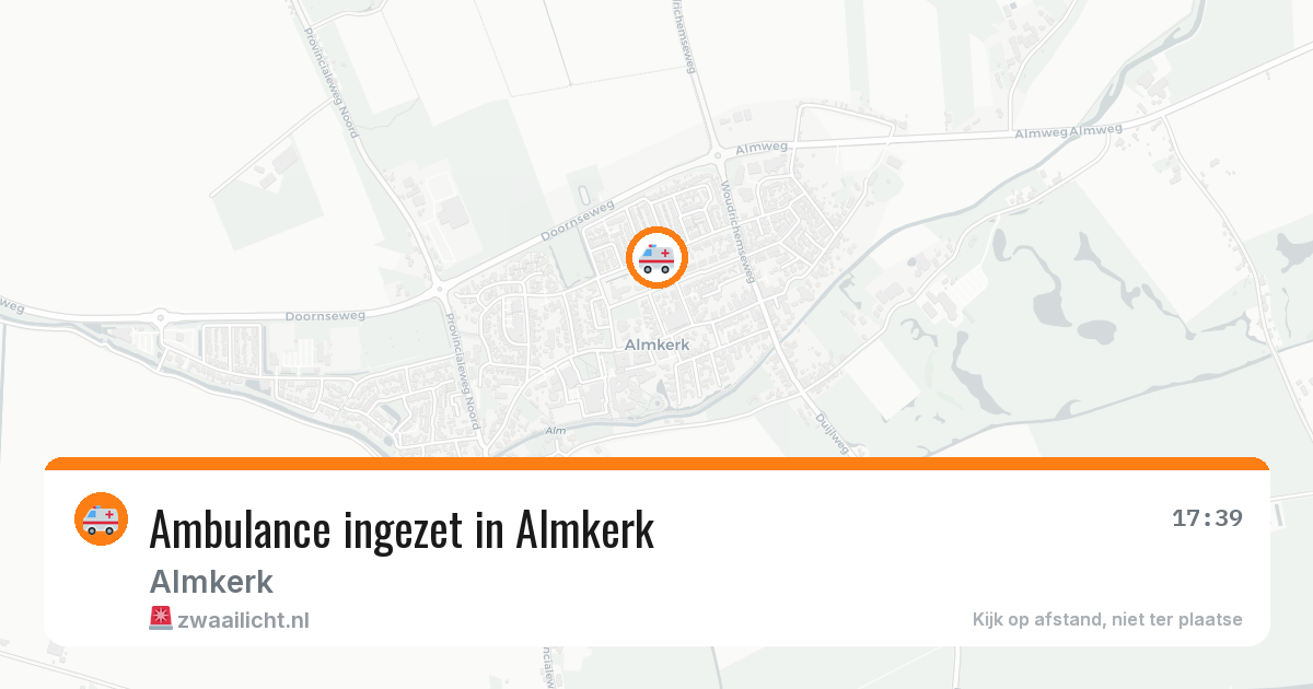 Ambulance ingezet in Almkerk — 9 apr 2026