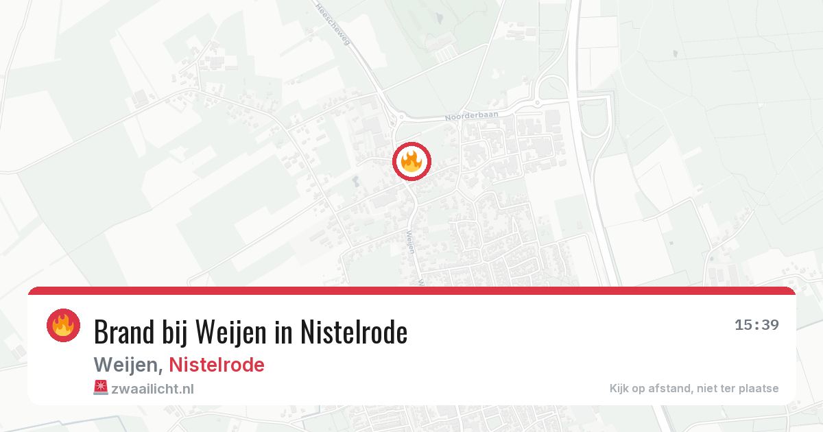 Brand bij Weijen in Nistelrode — 17 jul 2026