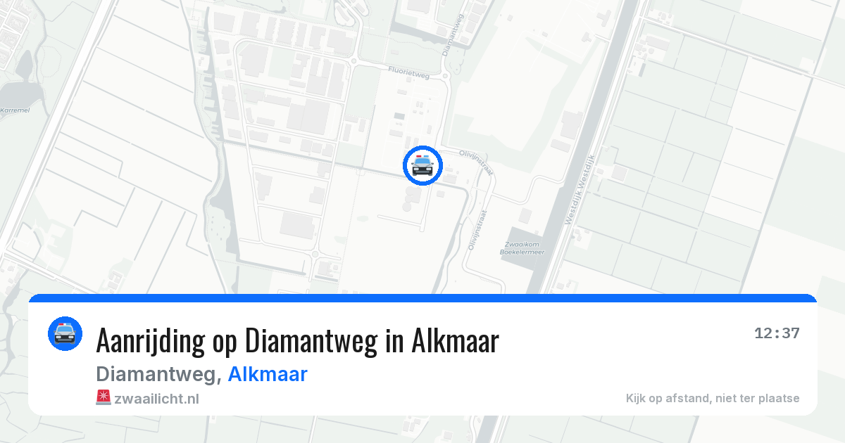Aanrijding op Diamantweg in Alkmaar — 2 aug 2026