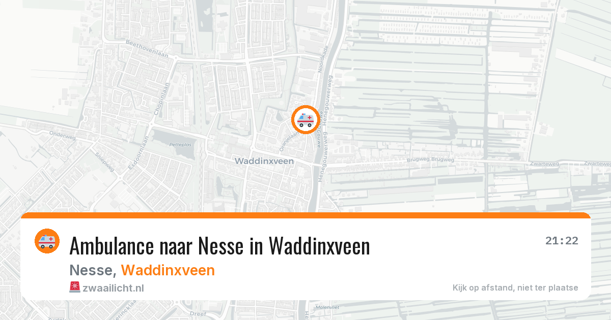Ambulance naar Nesse in Waddinxveen — 30 mei 2026