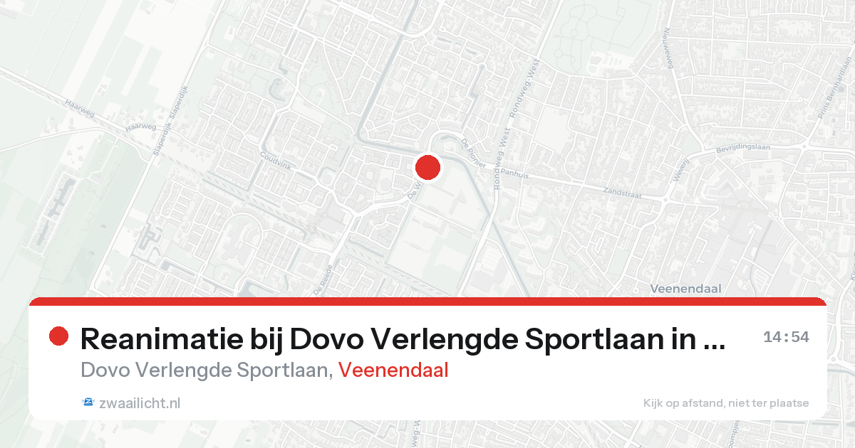 Reanimatie bij Dovo Verlengde Sportlaan in Veenendaal — 31 jan 2026