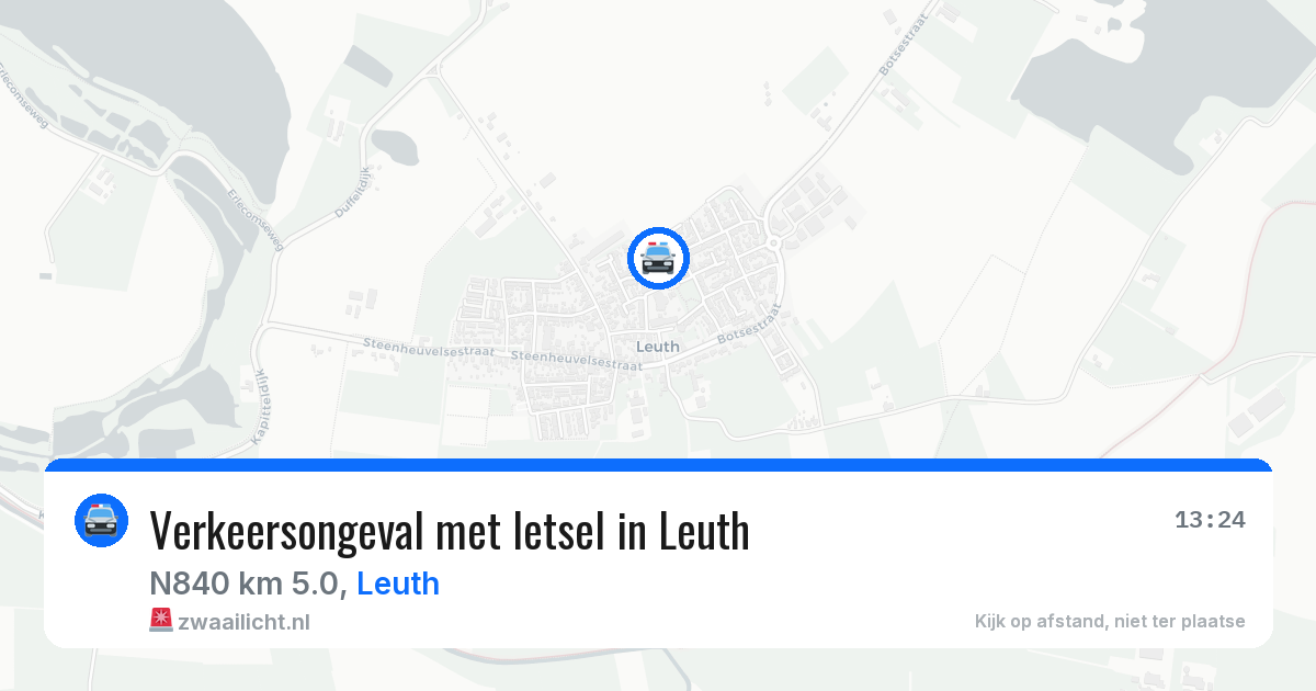 Verkeersongeval met letsel in Leuth — 23 jun 2026