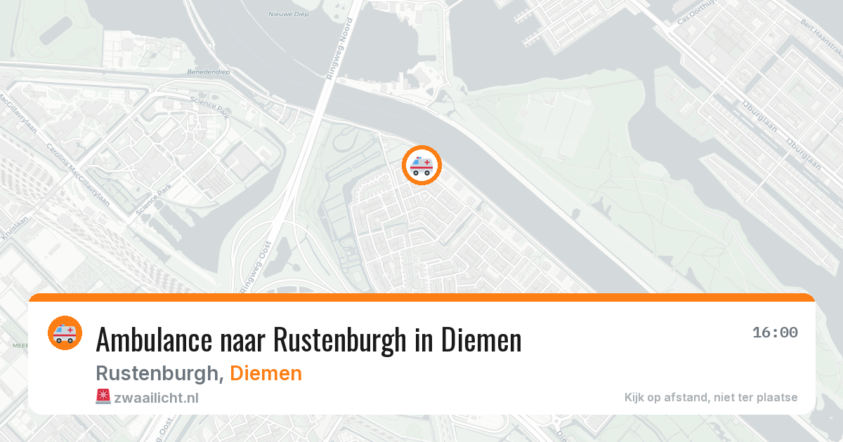 Ambulance naar Rustenburgh in Diemen — 4 jul 2026