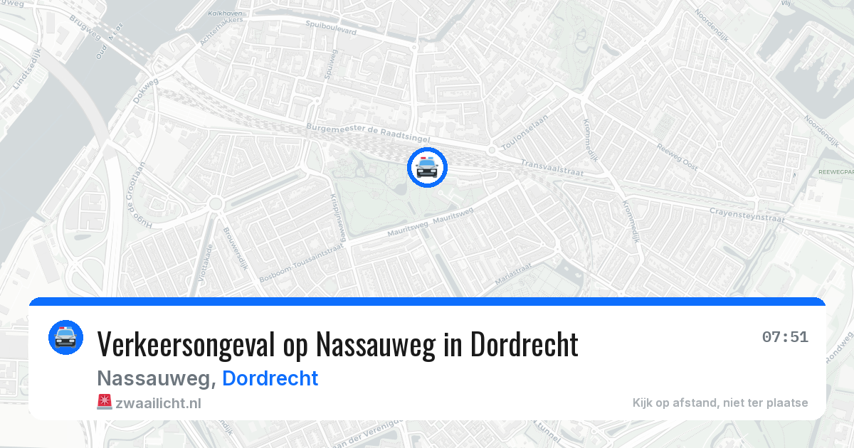Verkeersongeval op Nassauweg in Dordrecht — 23 apr 2026
