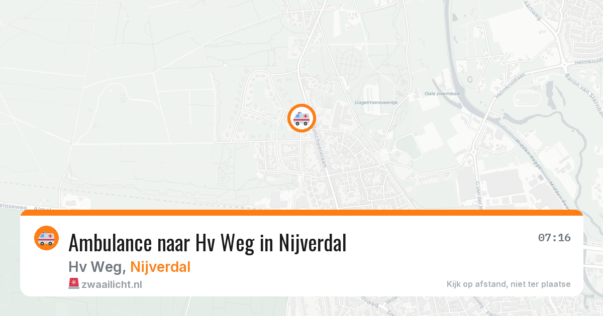 Ambulance naar Hv Weg in Nijverdal — 22 jun 2026