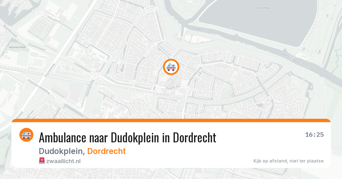 Ambulance naar Dudokplein in Dordrecht — 7 apr 2026
