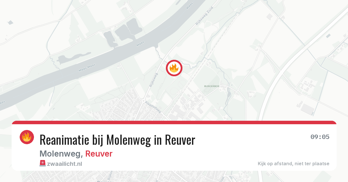 Reanimatie bij Molenweg in Reuver — 4 mei 2026