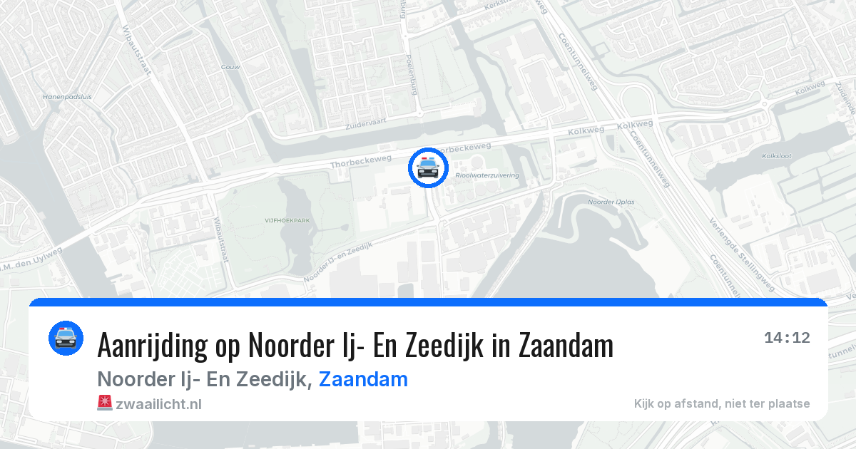 Aanrijding op Noorder Ij- En Zeedijk in Zaandam — 30 jun 2026